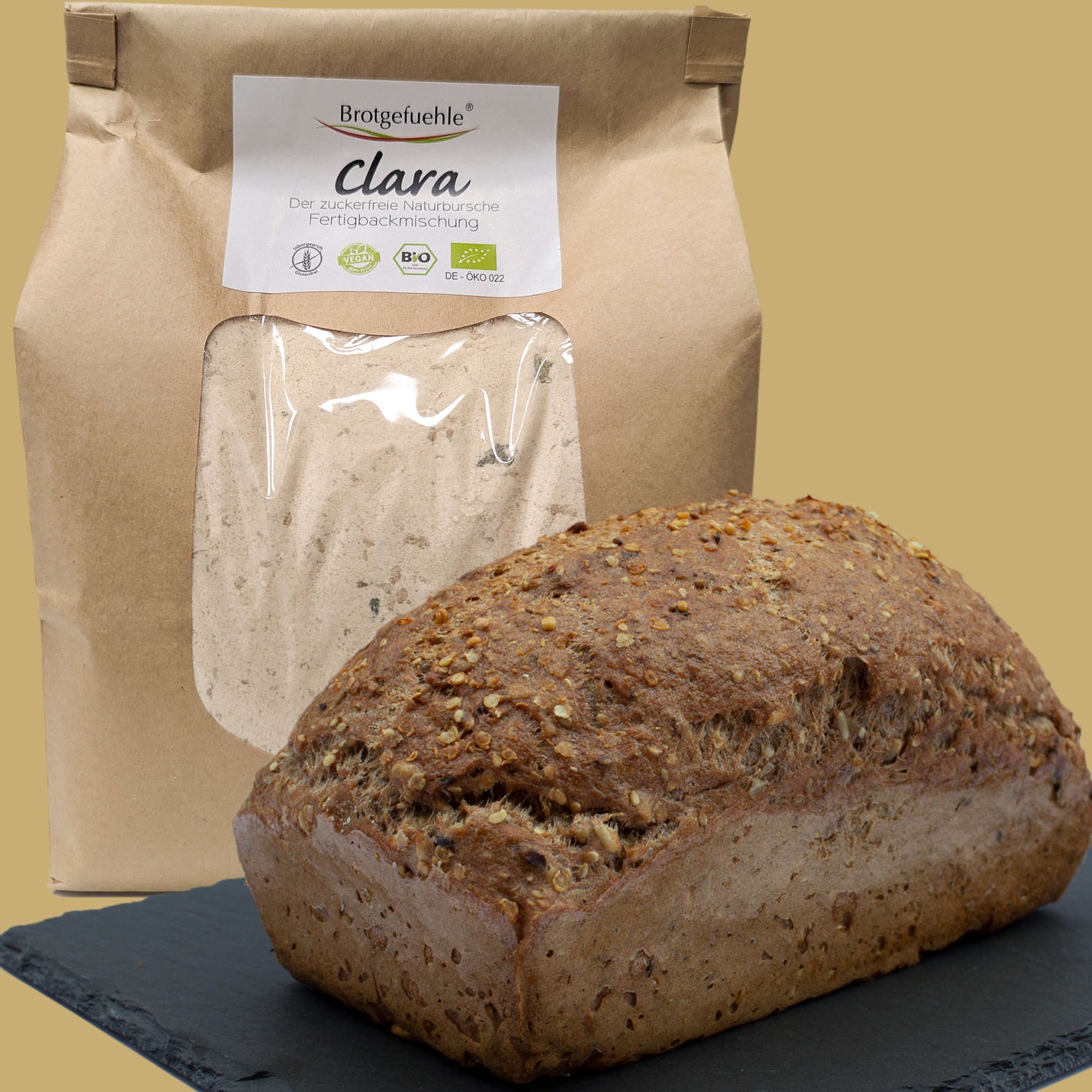 Fräulein CLARA - Bio-Fertigbackmischung