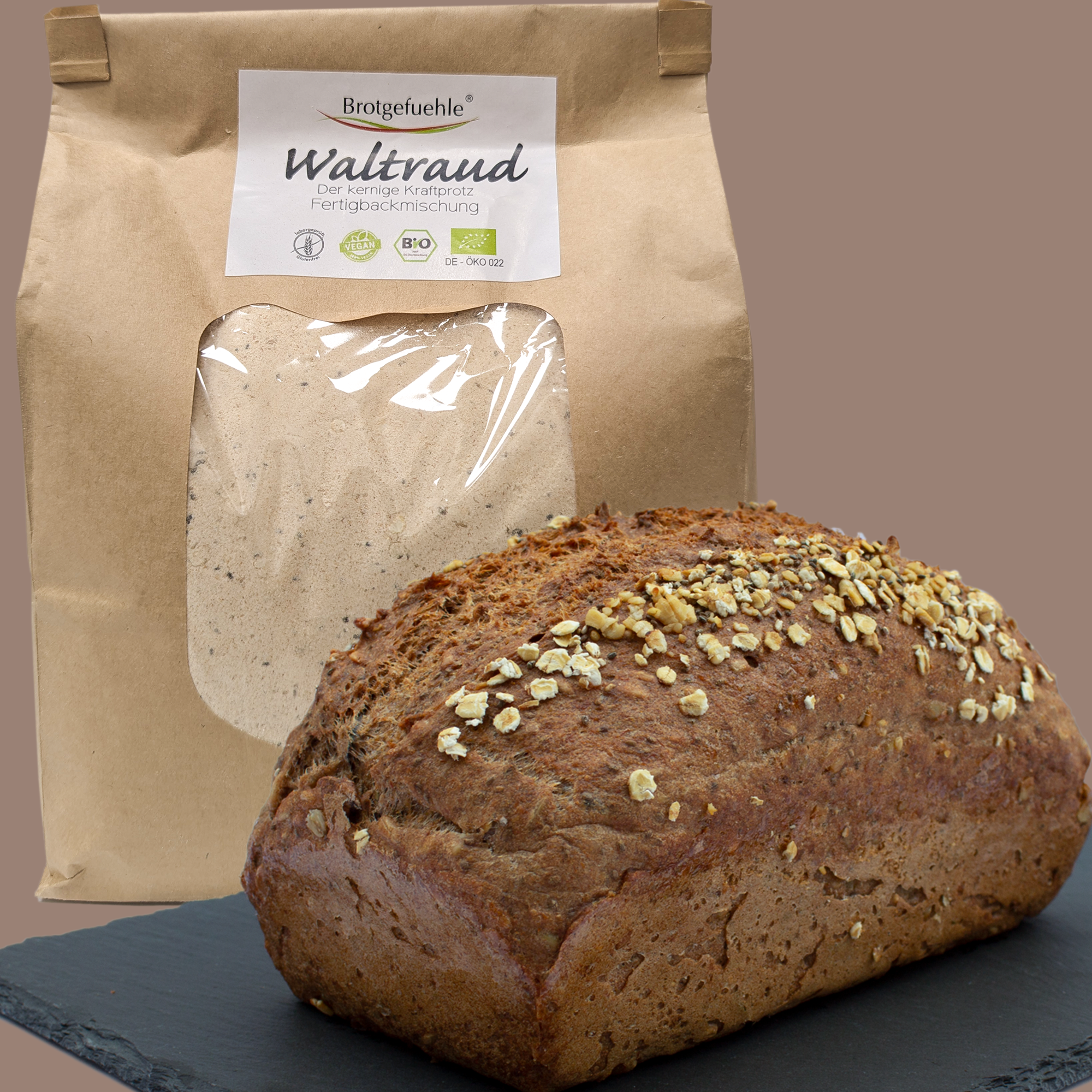 Fräulein WALTRAUD - Bio-Fertigbackmischung