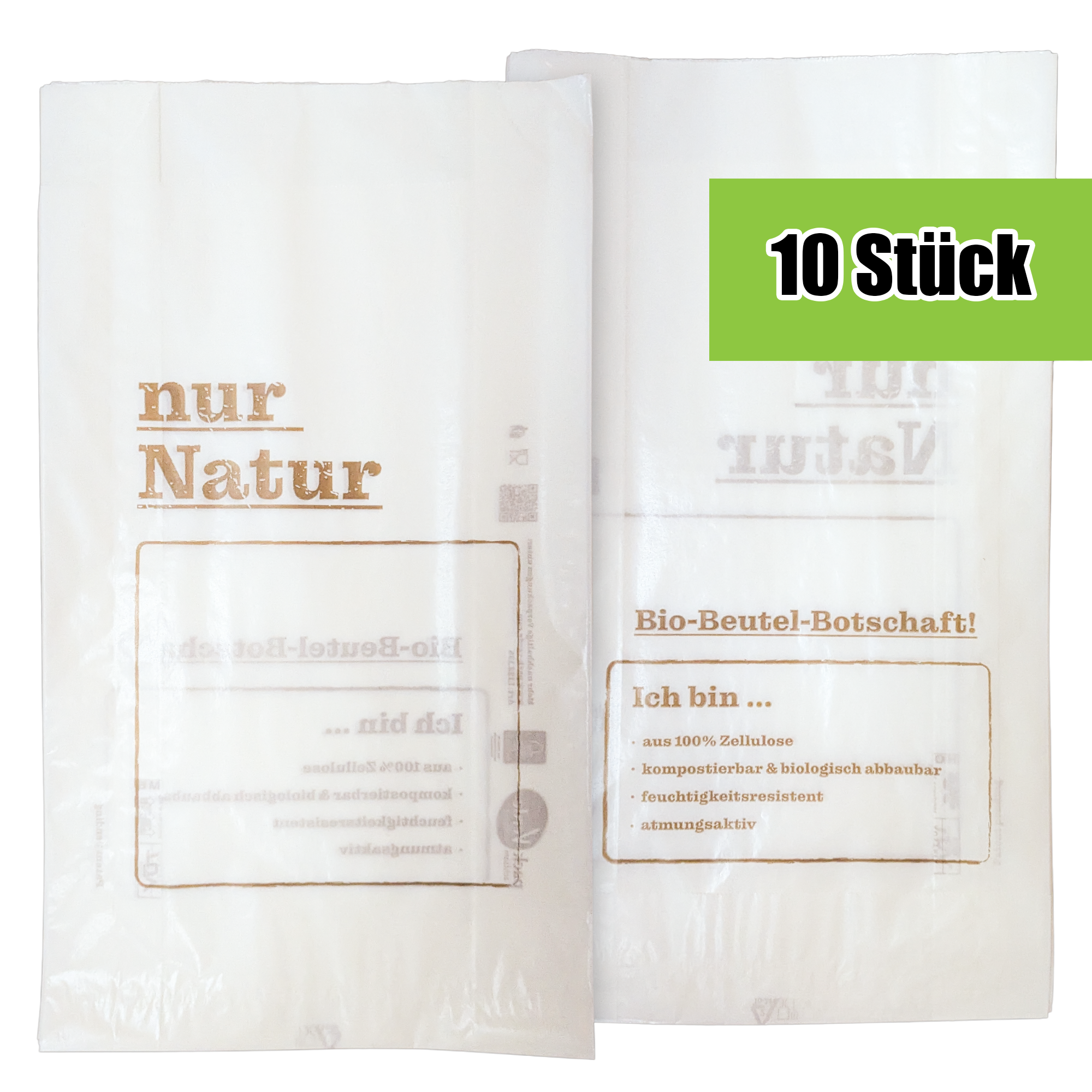 Frische-Starter-Set – Leinenbeutel + 10 Frischhaltetüten