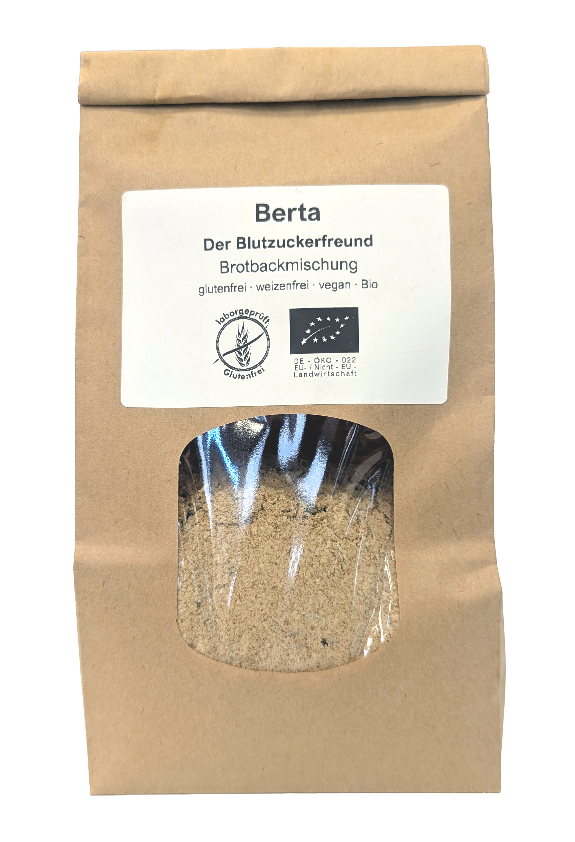 Fräulein BERTA - der Blutzuckerfreund - Bio-Fertigbackmischung